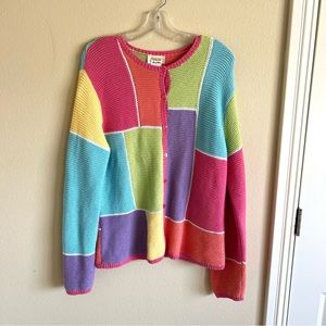Vintage colorblock cardigan